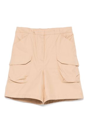 beige cotton shorts ERMANNO SCERVINO KIDS | SFBE019CCE0370021